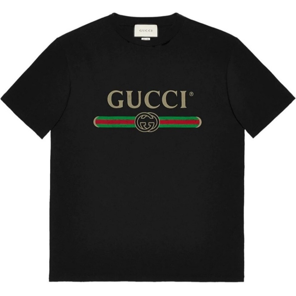 Gucci Fake Logo-print T-Shirt